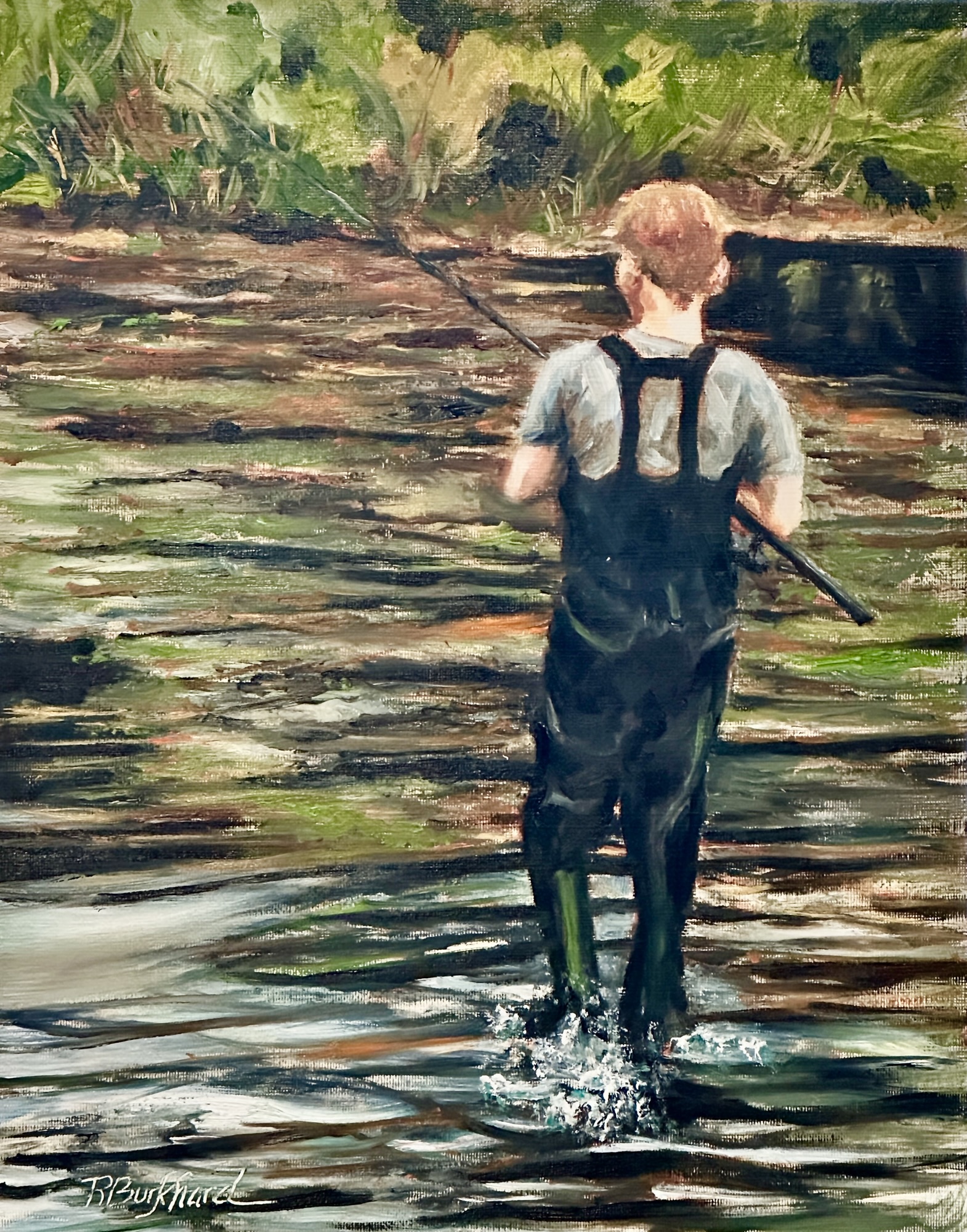 Painting at The Blue Harbor Resort as demo artist – 6 Dec 2024