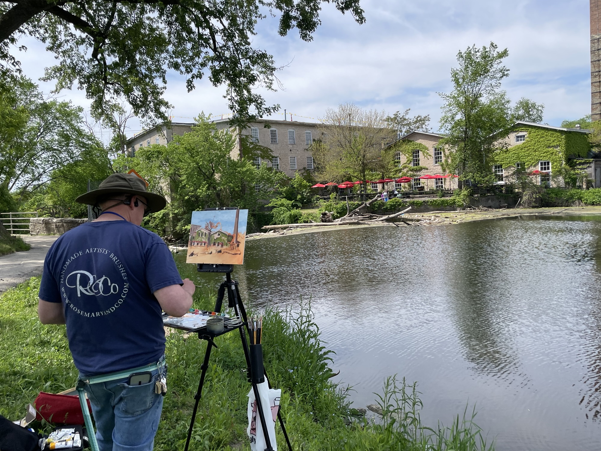 Cedarburg Plein Air competition day one in the bag.